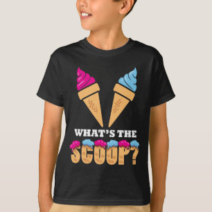 Gender Reveal Party - Ice cream What the scoop? T-Shirt