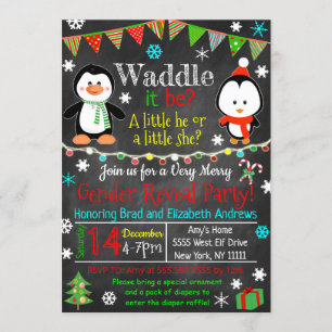 Gender Reveal Party Invitation