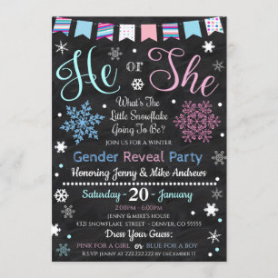 Gender Reveal Party Invitation