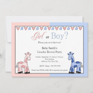 Gender Reveal Party Invitation