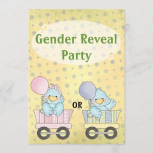 Gender Reveal Party Invitation
