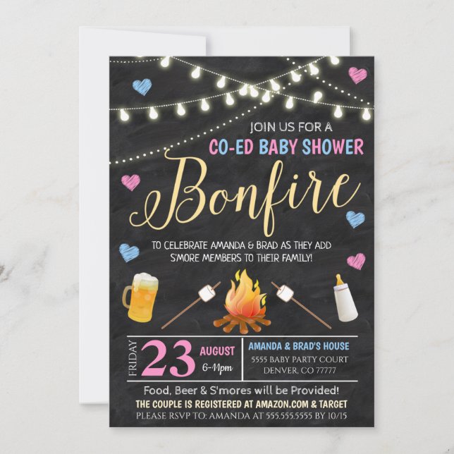 Gender Reveal Party Invitation (Front)