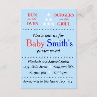 Gender Reveal Party Invitation