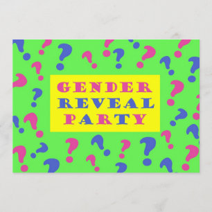 Gender Reveal Party Invitation