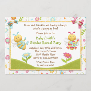 Gender Reveal Party Invitation