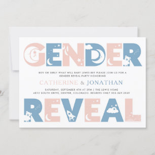 Gender Reveal Party Invitation