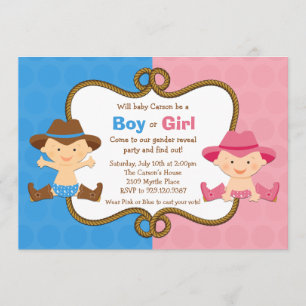 Gender Reveal Party Invitation