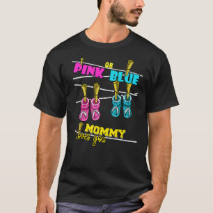 Gender Reveal Party Team Baby Shower Pinkness Blue T-Shirt