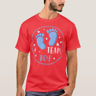 Gender Reveal Party Team Boy Baby Announcement Fut T-Shirt
