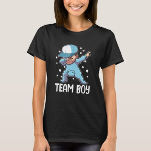Gender Reveal Party Team Boy Cute Dabbing Baby T-Shirt