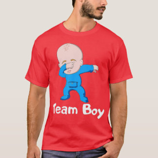 Gender Reveal Party Team Boy Dabbing Baby  T-Shirt