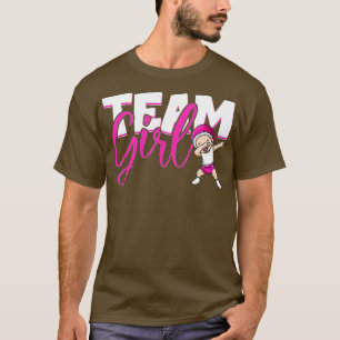 Gender Reveal Party Team Girl Baby Announcement T-Shirt