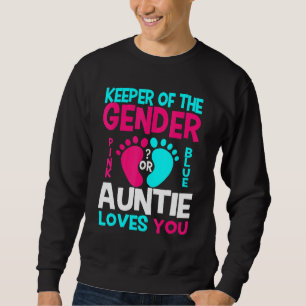 Gender Reveal Pink Or Blue Auntie Loves You Sweatshirt