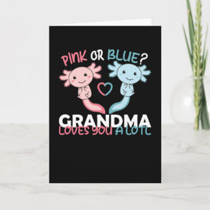 gender reveal pink or blue grandma loves you lotl card