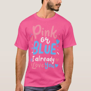 Gender Reveal Pregnancy Announcement T-Shirt