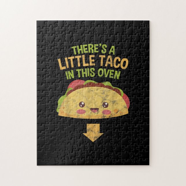 Gender Reveal Pregnancy Baby Cinco De Mayo Jigsaw Puzzle (Vertical)