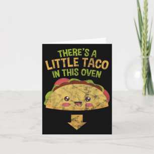 Gender Reveal Pregnancy Baby Cinco De Mayo Little Card