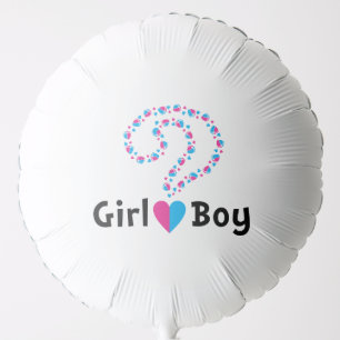 Gender Reveal Question Mark Boy or Girl Balloon