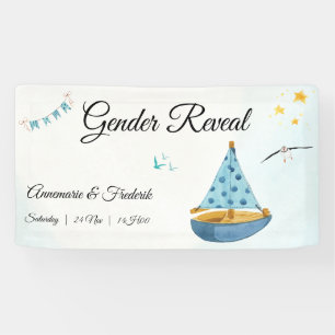 Gender Reveal Sailboat  Banner