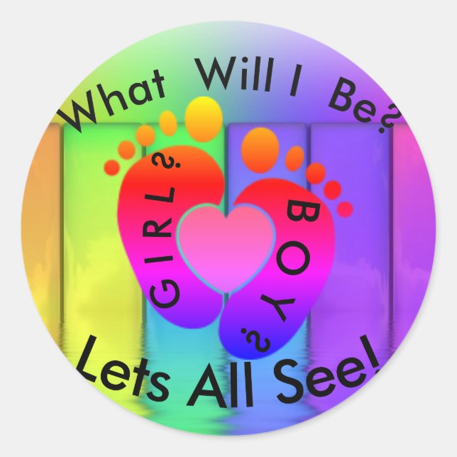Gender Reveal Stickers (Front)