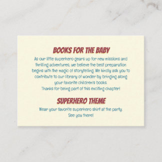Gender Reveal Superhero Cute Blue Pink Yellow Enclosure Card