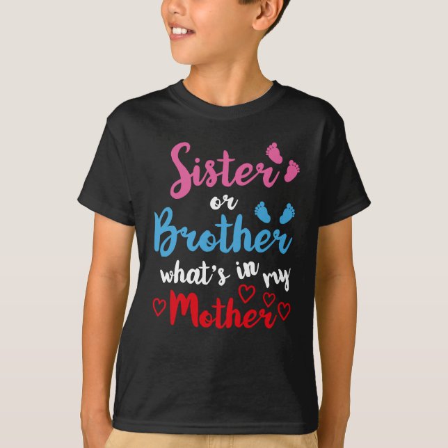 Gender Reveal T Shirt For Kids (Front)