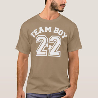 Gender reveal team boy 2022 matching family baby p T-Shirt