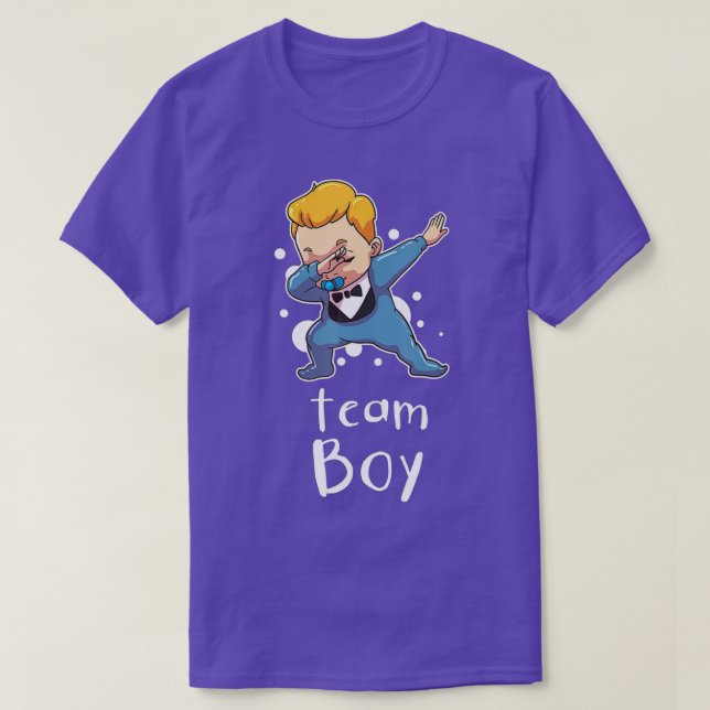 Gender Reveal Team Boy Baby Party (1)  T-Shirt (Design Front)