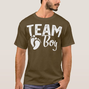 Gender reveal team boy matching family baby party T-Shirt