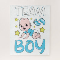 Gender Reveal Team Boy Party Set