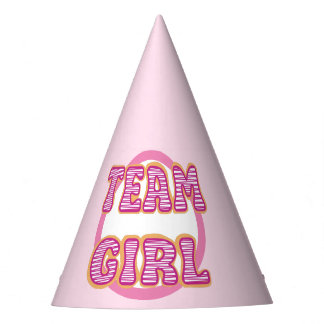 Gender Reveal Team girl Party Hat