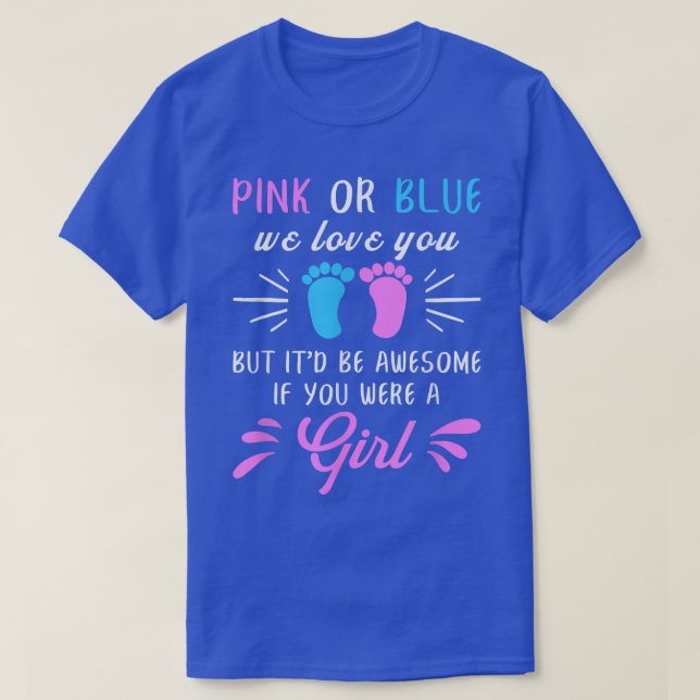 Gender Reveal Team Girl Pink538 T-Shirt (Design Front)