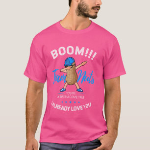Gender Reveal Team Nuts Boy Matching Family Baby P T-Shirt