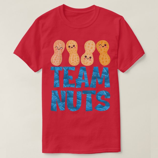 Gender reveal team nuts boy matching family baby p T-Shirt (Design Front)