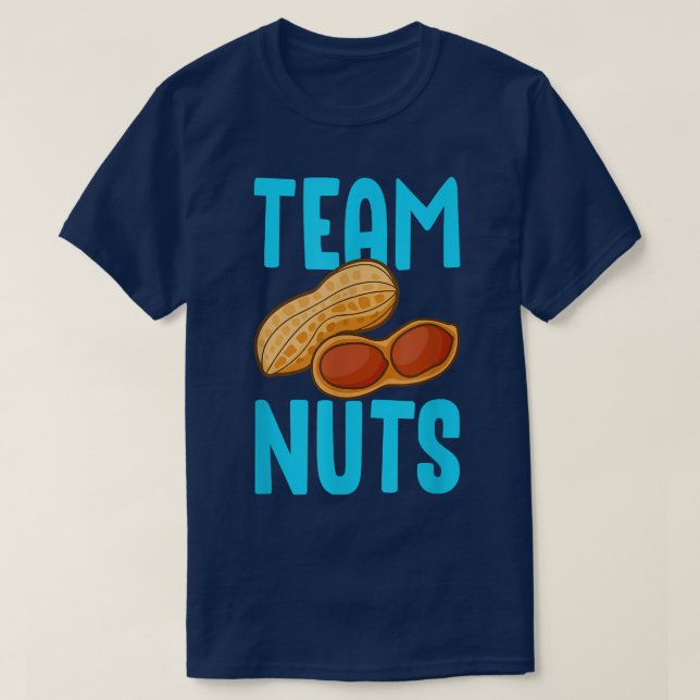 Gender Reveal Team Nuts Boy Matching Family Baby P T-Shirt (Design Front)