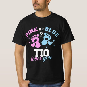 Gender reveal tio uncle  T-Shirt
