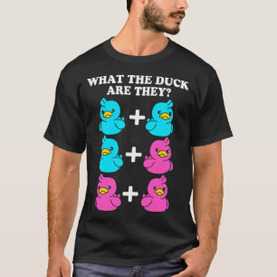 Gender Reveal Twins What The Duck Are They T-Shirt