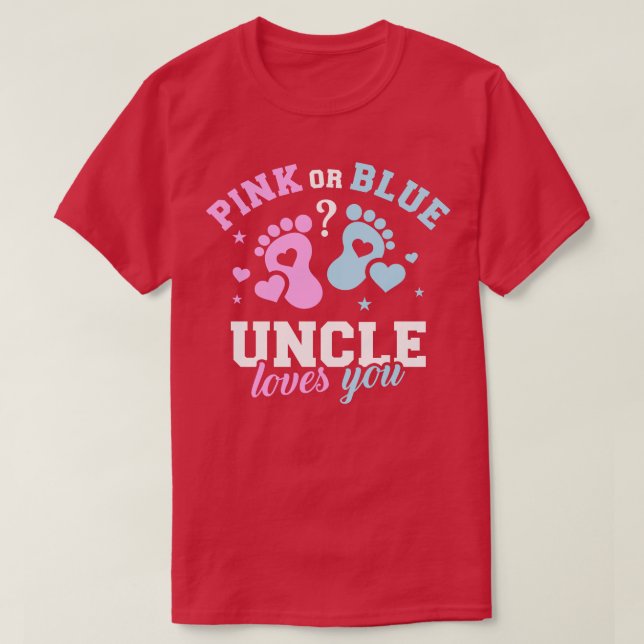 Gender reveal uncle T-Shirt (Design Front)