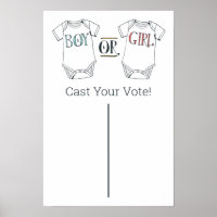 Gender Reveal Voting Poster