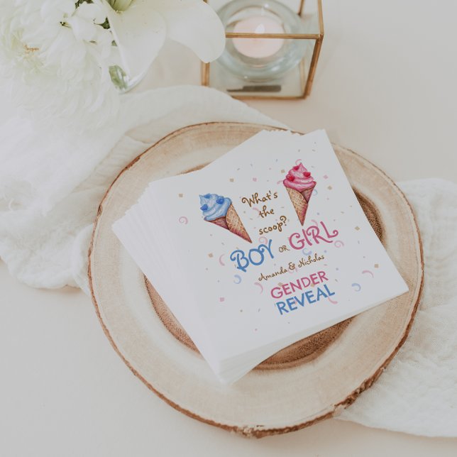 Gender Reveal What's The Scoop Napkin (Creator Uploaded)