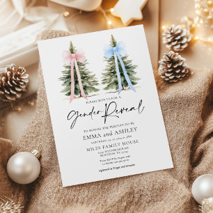 Gender Reveal Winter Invitation