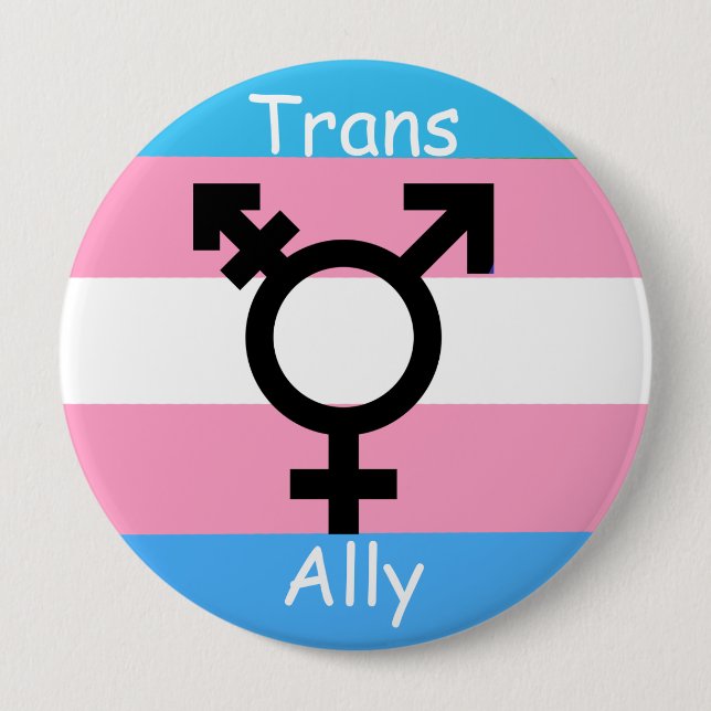Gender Revolution LGBTQ Transgender Awareness Ally 10 Cm Round Badge (Front)