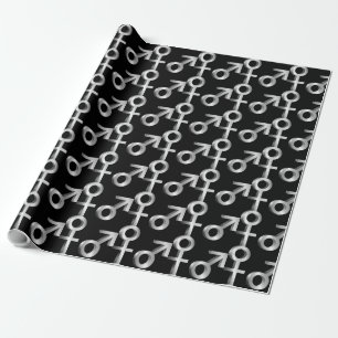 Gender symbols. wrapping paper