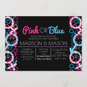 GENDER UNKNOWN Gender Reveal Invite Invitation