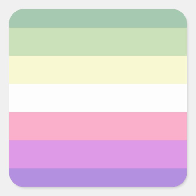 Genderfae Pride Flag Square Sticker (Front)