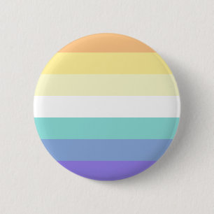 Genderfaun Pride Flag 6 Cm Round Badge