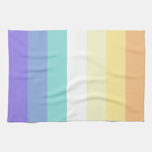 Genderfaun Pride Flag Tea Towel (Horizontal)