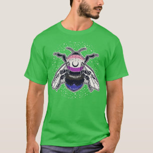 Genderfluid Bee Proud LGBT Pride Flag T-Shirt