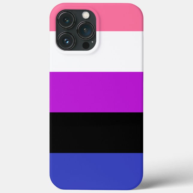 GenderFluid colours Flag Case-Mate iPhone Case (Back)