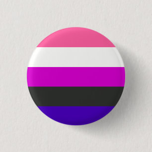 Genderfluid flag 3 cm round badge